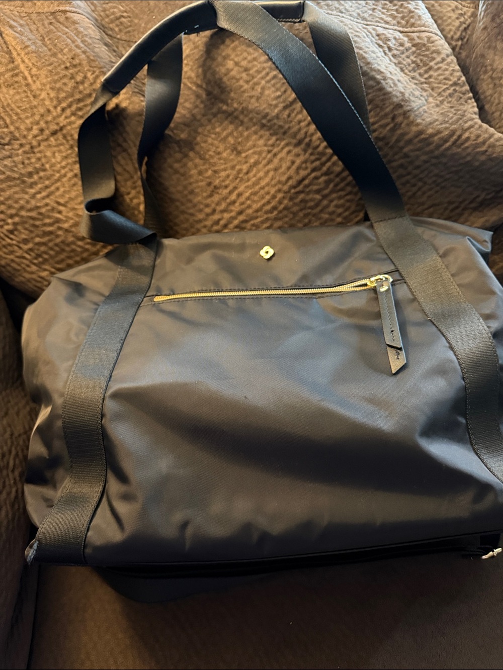 Samsonite Black Laptop travel bag with Gold Hardware